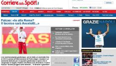 Reproduo, site Corriere dello Sport/