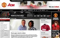 Site Oficial Manchester United, Reproduo/