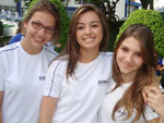 Sarah Victoria, Grace Soares e Elaine Corra