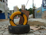 Buraco na Rua Felipe Camaro no Bairro Vila Nova