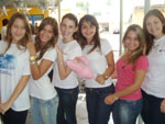 Maria Clara Dagnoni, Iohan Pereira, Maria Jlia Spengler, Larissa Suhet, Lara Luiza e Daniele dos Santos