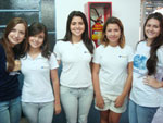 Marinara Berri, Patricia Georgia, Leticia Lima, Gabriela Maireles e Marina Bartel