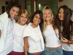 Jlia Regis, Carolin Cherem, Luiza Ferreira, Ligia Luciani e Ana Maria Fernandes