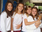 Brenda Gomes, Amanda Fischer, Eduarda Fischer e Rafaela Delcastanheli