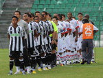 Equipes perfiladas para a execuo do Hino Nacional