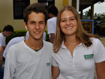 Tiago Caote e Julia Araloni