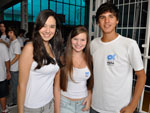 Maria Laura Pereira, Rawena Ferreira e Lucas Muniz