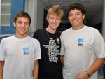 Juan Gomes, Gabriel Bernieri e Lucas Longo