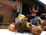 Enxurrada em Pomerode, escola de ensino fundamental Testo Central Alto