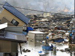 No sbado (12), moradores foram resgatados da localidade de Kesennuma