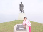 O monumento que  smbolo do nosso Estado e a pequena Eduarda, que deixou a paisagem mais linda do que j 