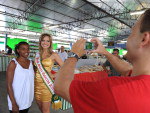 Michelly Bohnen, Miss Santa Catarina, na Feira Livre em Blumenau