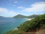 Vista da Braia Brava no norte da Ilha de Santa Catarina