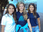 Helen Vasconcelos, Thais Kury e Amanda Lampert