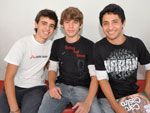 Samuel Silva Costa, Rodrigo Paulo e Israel Consoli