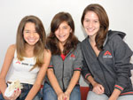 Julia Petersan, Ana Luiza Muenz e Bruna Barni