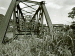 Ponte de Ferro, abandonada, em fevereiro de 1989