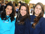 Pietra Nunez, Carolina Gutierrez e Jlia Goulart