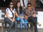 As trs mes superpoderosas: Patricia, Luciana e Marilene.