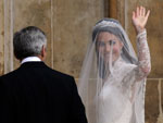 Noiva Kate Middleton chega  Abadia de Westminster