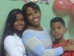 Andresa, Viviane e Thales. 