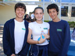 Bernardo Braboza, Mariana Lopes e Erick Lago Freitas