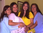 Luciara, Marcia (Bernardo), Janaina e Alaide.