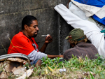 O fluxo de pessoas no local no inibe o uso da droga.