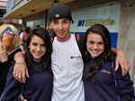 Camila Souza, William Lucas e Maria Luiza Cardoso