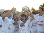 Atacante Leandrinho, autor do gol do ttulo, no largou a bola do jogo at agora.