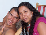 Ana Paula e o marido e amor da vida, Fabiano. 