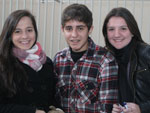 Maria Eduarda Cassol, Pedro Fleck e Luiza Marfinne