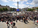 Evento transformou a Trafalgar Square no &quot;Beco Diagonal&quot;