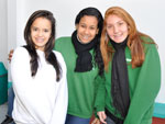 Renata Hermann, Marianna Gimenes e Maria Eduarda Martinelli