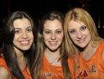 Eduarda Baggio, Fabiane Manica e Bianca Huppes