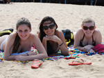 Giovana Hoffmann, Leticia dos Santos e Amanda Visconti