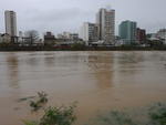 Rio Itaja-Au acima do nvel normal