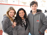 Maria Carolina Reginatto, Laura Machein e Lucas Beltrano