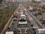 Greve tambm provocou aumento no nmero de carros que se dirigiam para a Capital nesta manh.