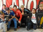 Torcedores do Independiente animados para a final da Recopa