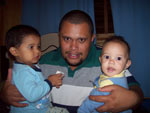 Meus netos Lucas, com 2 anos, e Arthur, com 8 meses. Iara.