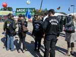 Durante a visita de Dilma  Expointer, policiais civis fizeram protestos no parque