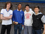 Flvio Baio, Keevon Baten, Eduardo Vieira e Anderson Cruz