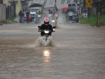 Enchente na Rua Pastor Oswaldo Hesse, em Blumenau