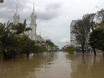 Enchente no centro de Rio do Sul