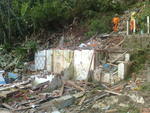 Casa destruda no Bairro da Velha, em Blumenau