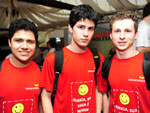 Alexsander de Borba, Matheus Selau e Rafael Wassler