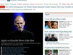 No ingls Guardian: &quot;Cofundador da Apple Steve Jobs morre&quot;