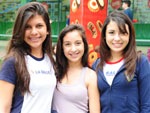 Amanda Zabadal, gata Vinhas e Yasmin Campos