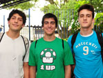 Matheus Gonzalez, Vitor Alves e Bruno Tomazi